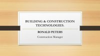 BUILDING & CONSTRUCTION TECHNOLOGIES