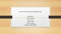 Green Construction Company Ltd.